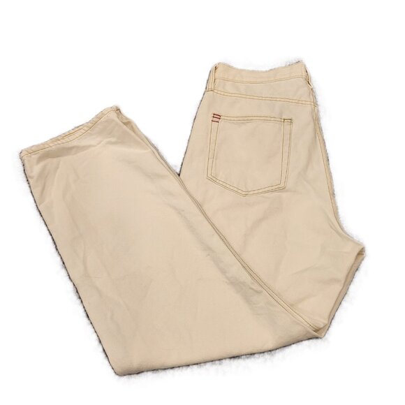 BDG Cowboy Jeans Cream White Denim Baggy Bootcut Size 31 - Picture 9 of 9